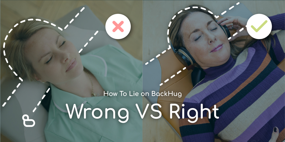 How to lie on BackHug: Wrong VS Right way